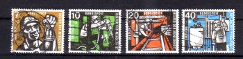 BRD Michelnummer 270-273 gestempelt