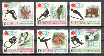 (intern: OLY270 ) Liberia Michelnummer 810 - 815 gestempelt (intern: OLY270 ) Liberia Michelnummer 810 - 815 gestempelt