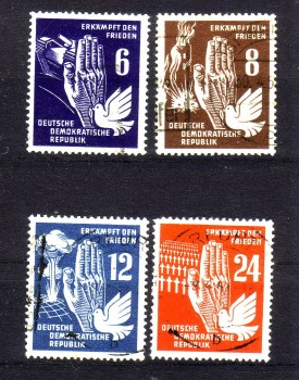 DDR Michelnummer 276 - 279 gestempelt