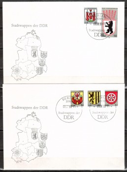DDR Michelnummer 2817 - 2821 FDC DDR Michelnummer 2817 - 2821 FDC