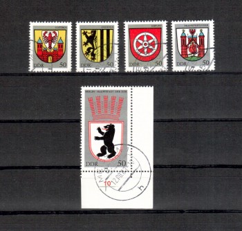 DDR Michelnummer 2817 - 2821 gestempelt