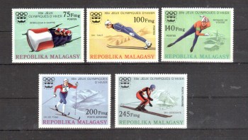 (intern: OLY281 ) Madagaskar Michelnummer 767 - 771 postfrisch (intern: OLY281 ) Madagaskar Michelnummer 767 - 771 postfrisch