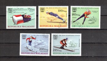 (intern: OLY282 ) Madagaskar Michelnummer 767 - 771 gestempelt (intern: OLY282 ) Madagaskar Michelnummer 767 - 771 gestempelt