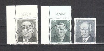 DDR Michelnummer 2849 - 2851 gestempelt DDR Michelnummer 2849 - 2851 gestempelt