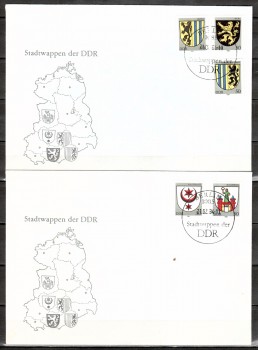 DDR Michelnummer 2857 - 2861 FDC DDR Michelnummer 2857 - 2861 FDC