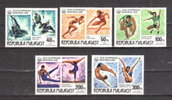 (intern: OLY285 ) Madagaskar Michelnummer 775 - 779 postfrisch (intern: OLY285 ) Madagaskar Michelnummer 775 - 779 postfrisch