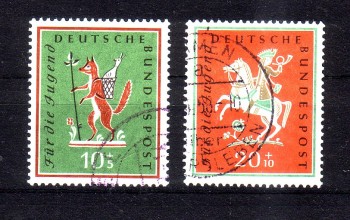 BRD Michelnummer 286-287 gestempelt