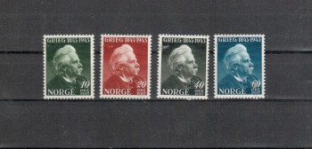 Norwegen Michelnummer 287 - 290 postfrisch Norwegen Michelnummer 287 - 290 postfrisch