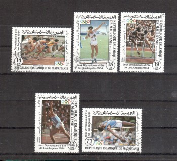 (intern: OLY294 ) Mauretanien Michelnummer 821 - 825 gestempelt (intern: OLY294 ) Mauretanien Michelnummer 821 - 825 gestempelt