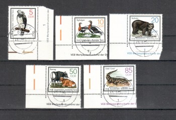 DDR Michelnummer 2952 - 2956 gestempelt