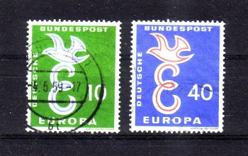 BRD Michelnummer 295-296 gestempelt