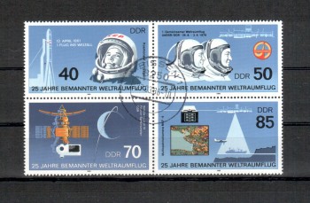 DDR Michelnummer 3005 - 3008 gestempelt