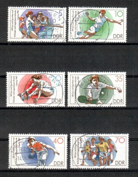 DDR Michelnummer 3111 - 3116 gestempelt