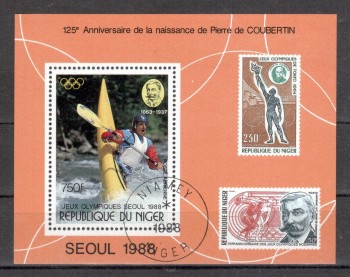 (intern: OLY313 ) Niger Michelnummer Block 53 gestempelt (intern: OLY313 ) Niger Michelnummer Block 53 gestempelt