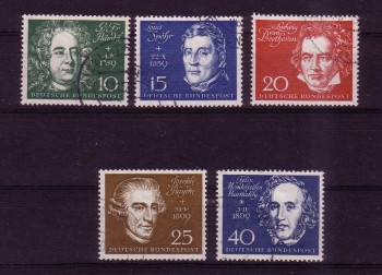 BRD Michelnummer 315-319 gestempelt BRD Michelnummer 315-319 gestempelt