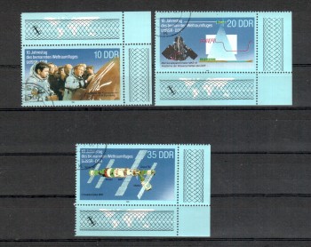DDR Michelnummer 3190 - 3192 gestempelt