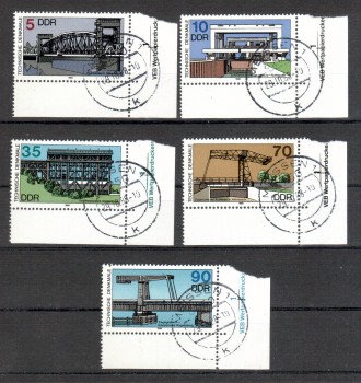 DDR Michelnummer 3203 - 3207 gestempelt