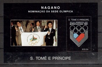 (intern: OLY321 ) St.Thomas + Prinzeninsel Michelnummer Block 268 postfrisch (intern: OLY321 ) St.Thomas + Prinzeninsel Michelnummer Block 268 postfrisch