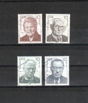 DDR Michelnummer 3222 - 3225 gestempelt
