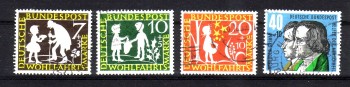 BRD Michelnummer 322-325 gestempelt BRD Michelnummer 322-325 gestempelt