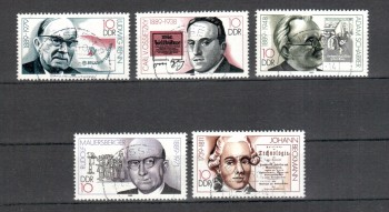 DDR Michelnummer 3230 - 3234 gestempelt