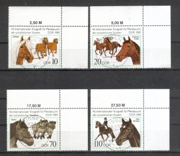 DDR Michelnummer 3261 - 3264 gestempelt