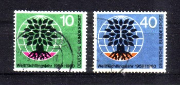 BRD Michelnummer 326-327 gestempelt BRD Michelnummer 326-327 gestempelt