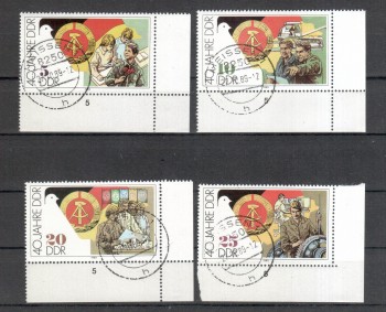 DDR Michelnummer 3279 - 3282 gestempelt