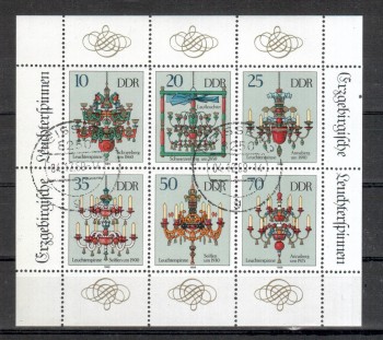 DDR Michelnummer 3289 - 3294 gestempelt