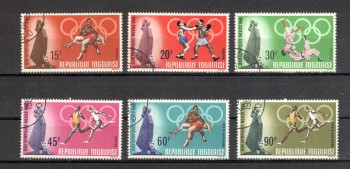 (intern: OLY330 ) Togo Michelnummer 661 - 666 A gestempelt (intern: OLY330 ) Togo Michelnummer 661 - 666 A gestempelt