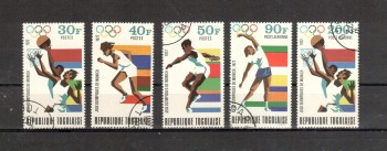 (intern: OLY331 ) Togo Michelnummer 930 - 934 A gestempelt (intern: OLY331 ) Togo Michelnummer 930 - 934 A gestempelt