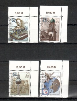 DDR Michelnummer 3332 - 3335 gestempelt