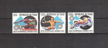 (intern: OLY336 ) Tschad Michelnummer 550 - 552 postfrisch