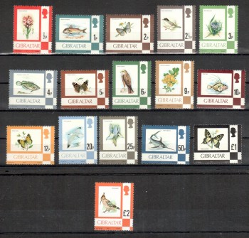 Gibraltar Michelnummer 348 - 363 postfrisch