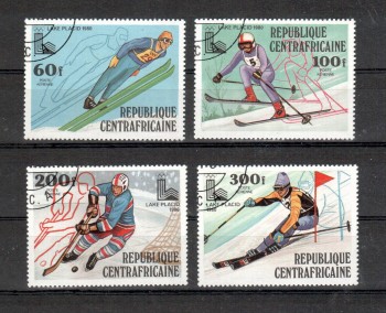 (intern: OLY352 ) Zentralafrika Michelnummer 632 - 635 gestempelt