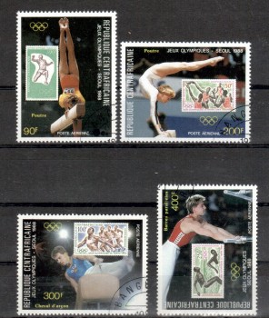 (intern: OLY353 ) Zentralafrika Michelnummer 1331 - 1334 gestempelt (intern: OLY353 ) Zentralafrika Michelnummer 1331 - 1334 gestempelt