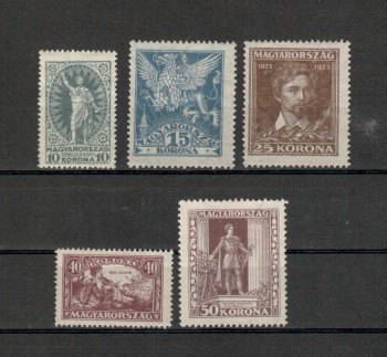 Ungarn Michelnummer 369 - 373 postfrisch Falz