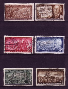 DDR Michelnummer 398 - 403 gestempelt