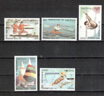 (intern: OLY398 ) Laos Michelnummer 1245 - 1249 postfrisch