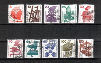 Berlin Michelnummer 402 - 411 gestempelt