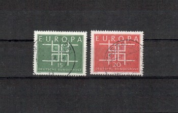 BRD Michelnummer 406-407 gestempelt