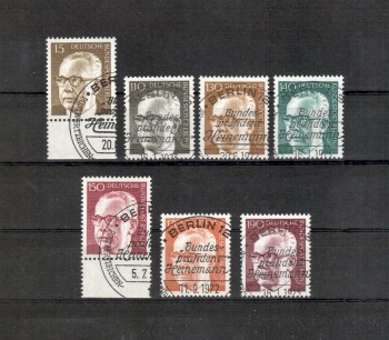 Berlin Michelnummer 427 - 433 gestempelt Berlin Michelnummer 427 - 433 gestempelt