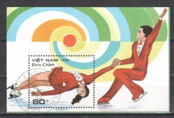 (intern: OLY428 ) Vietnam Michelnummer Block 70 gestempelt