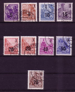 DDR Michelnummer 435 - 442 gestempelt