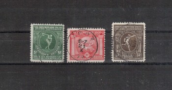 (intern: OLY448 ) Griechenland Michelnummer 159 - 161 gestempelt