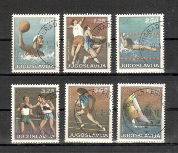 (intern: OLY464 ) Jugoslawien Michelnummer 1451 - 1456 gestempelt (intern: OLY464 ) Jugoslawien Michelnummer 1451 - 1456 gestempelt