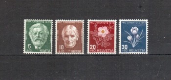 Schweiz Michelnummer 465 - 468 postfrisch Falz