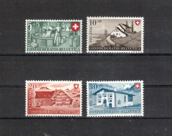 Schweiz Michelnummer 471 - 474 postfrisch Falz