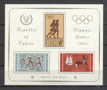 (intern: OLY489 ) Zypern Michelnummer Block 2 postfrisch (intern: OLY489 ) Zypern Michelnummer Block 2 postfrisch