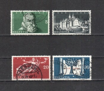 Schweiz Michelnummer 496 - 499 gestempelt Schweiz Michelnummer 496 - 499 gestempelt